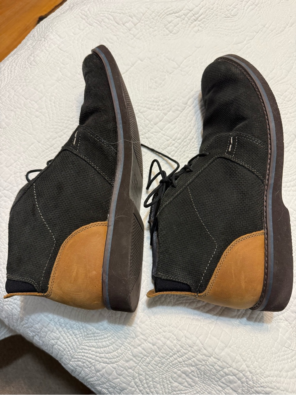 Nunn Bush Men's Charcoal Gray Ankle Boots with Comfort Gel